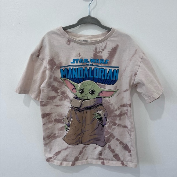 H&M Star Wars Mandalorian Kids T-Shirt - Size 6x/7 - Picture 4 of 9